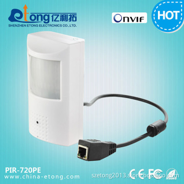 1.0MP HD Motion Detect Small Video Web RJ45 Camera 720p PIR-720p